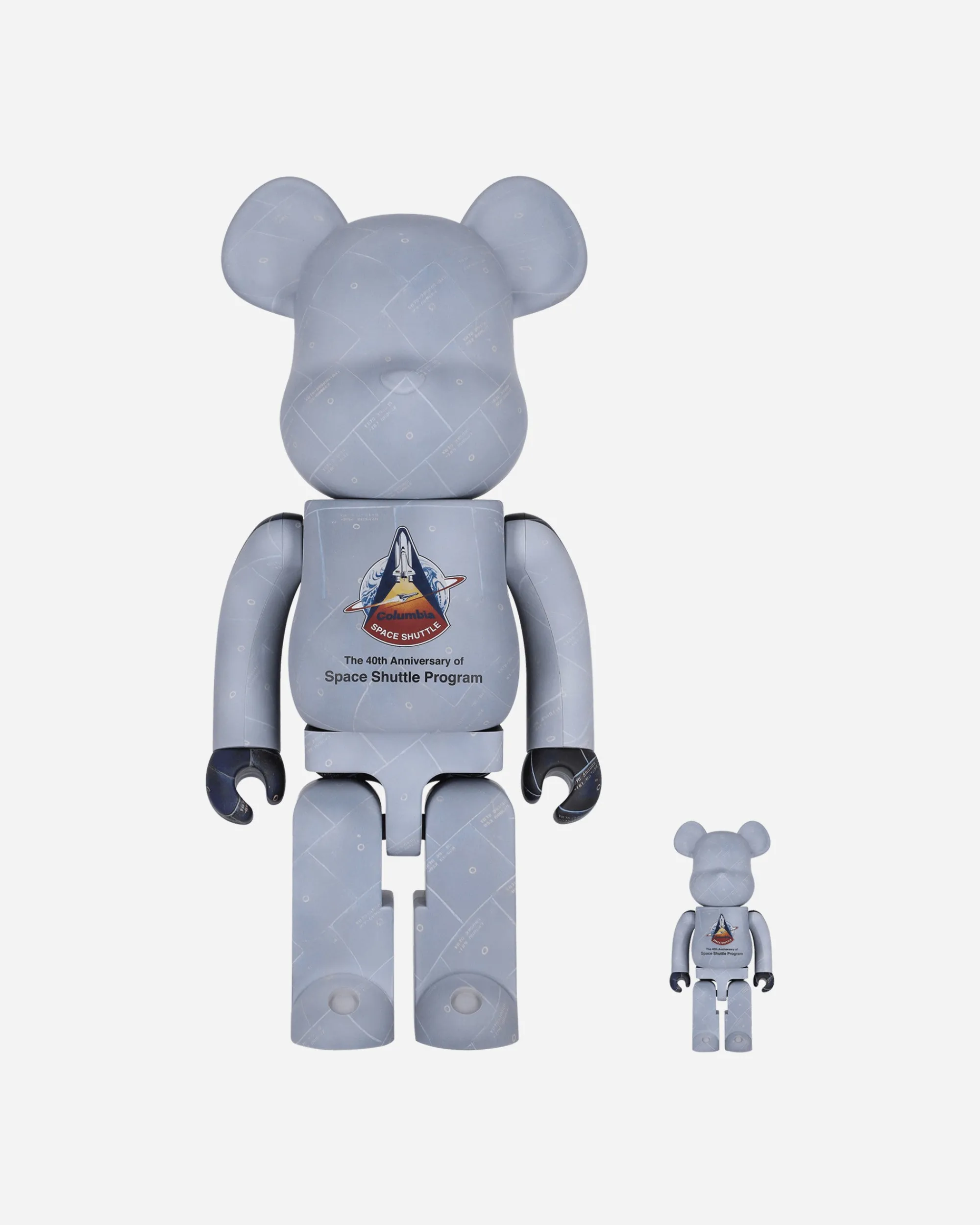 Medicom Home^100% + 400% Space Shuttle Be@rbrick Multicolor