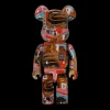 Medicom Home^1000% Andy Warhol x Jean Michel Basquiat Be@rbrick Multicolor