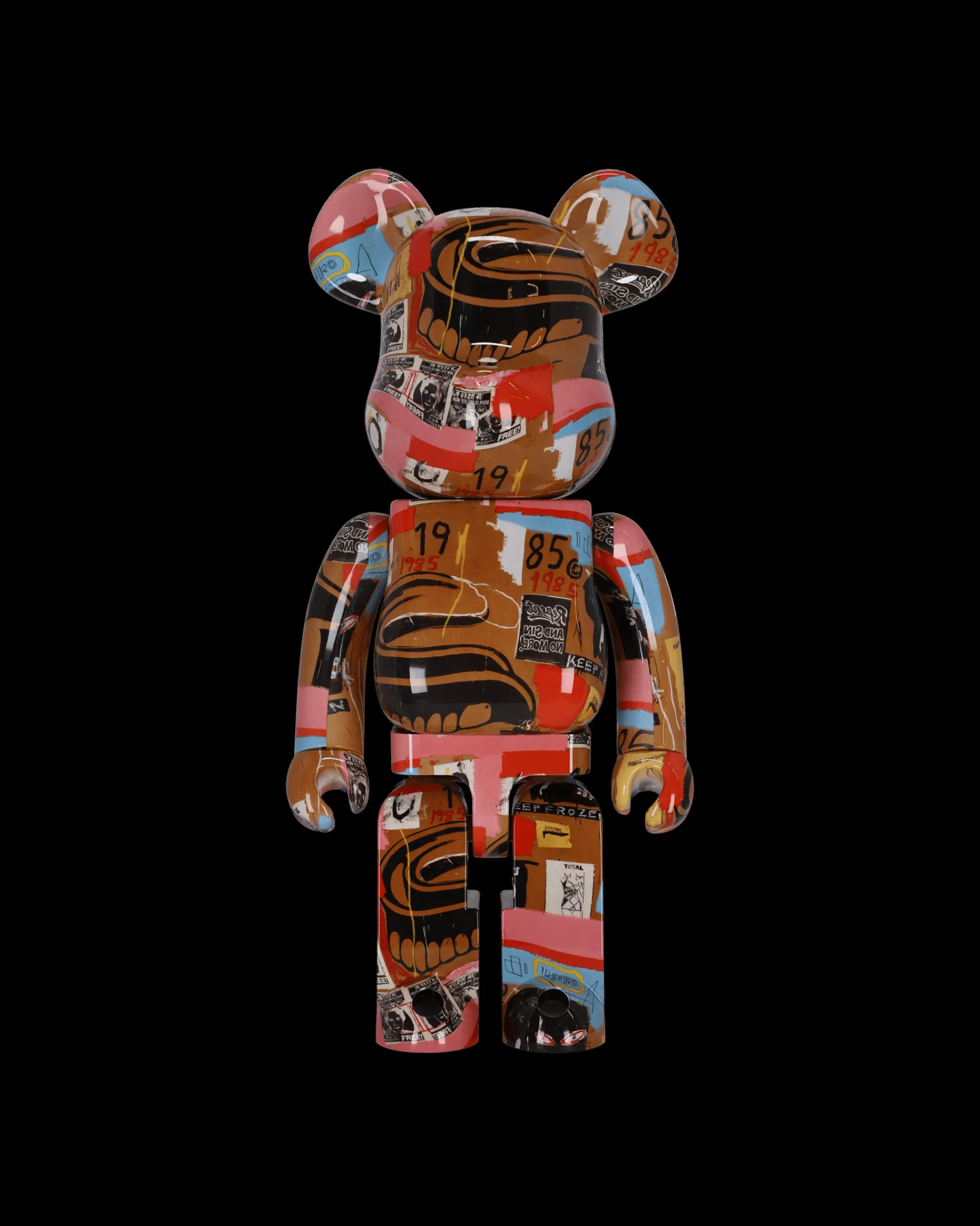 Medicom Home^1000% Andy Warhol x Jean Michel Basquiat Be@rbrick Multicolor