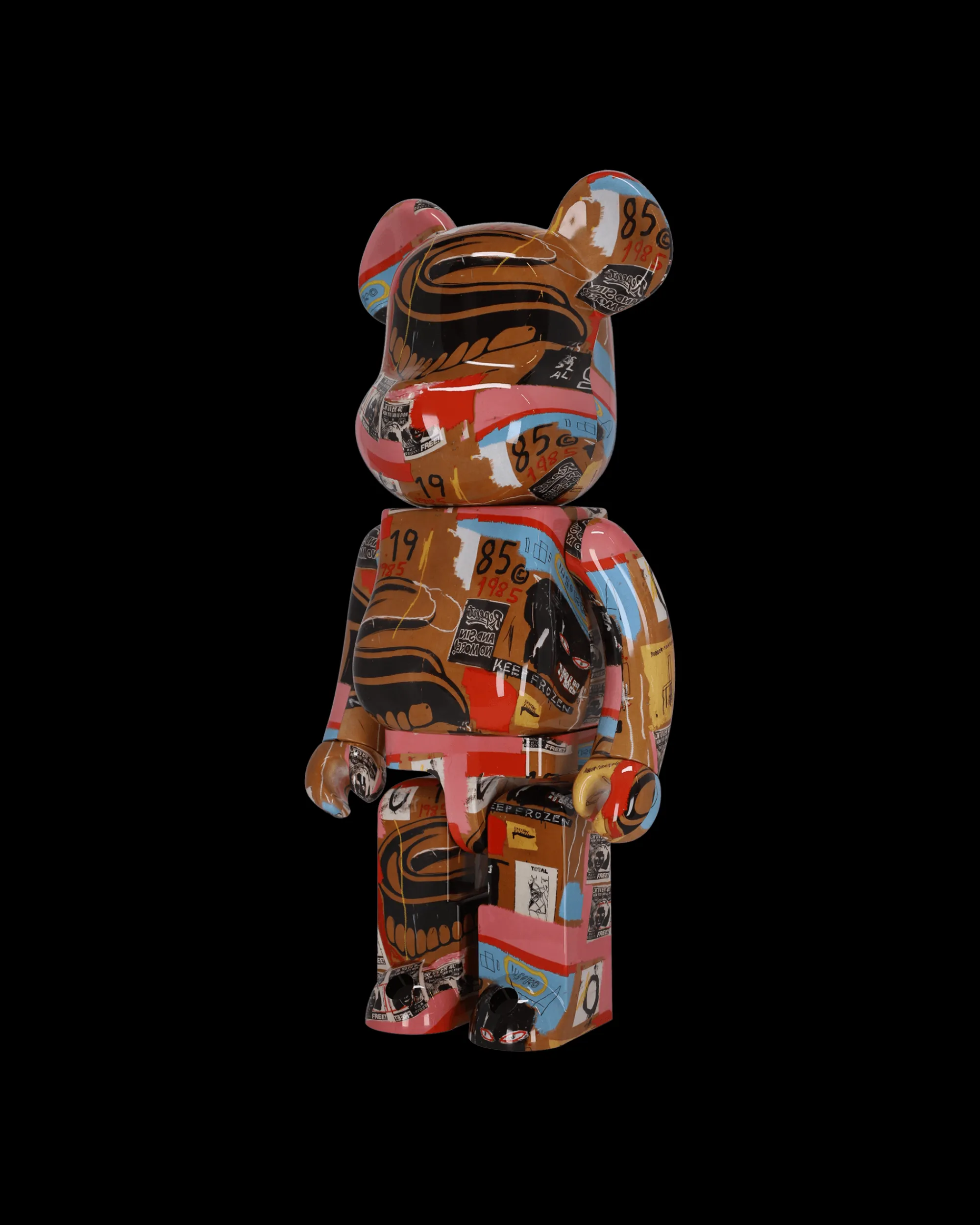 Medicom Home^1000% Andy Warhol x Jean Michel Basquiat Be@rbrick Multicolor