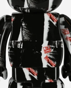 Medicom Home^100%+400% Andy Warhol X The Rolling Stones Sticky Fingers Be@rbrick Multicolor