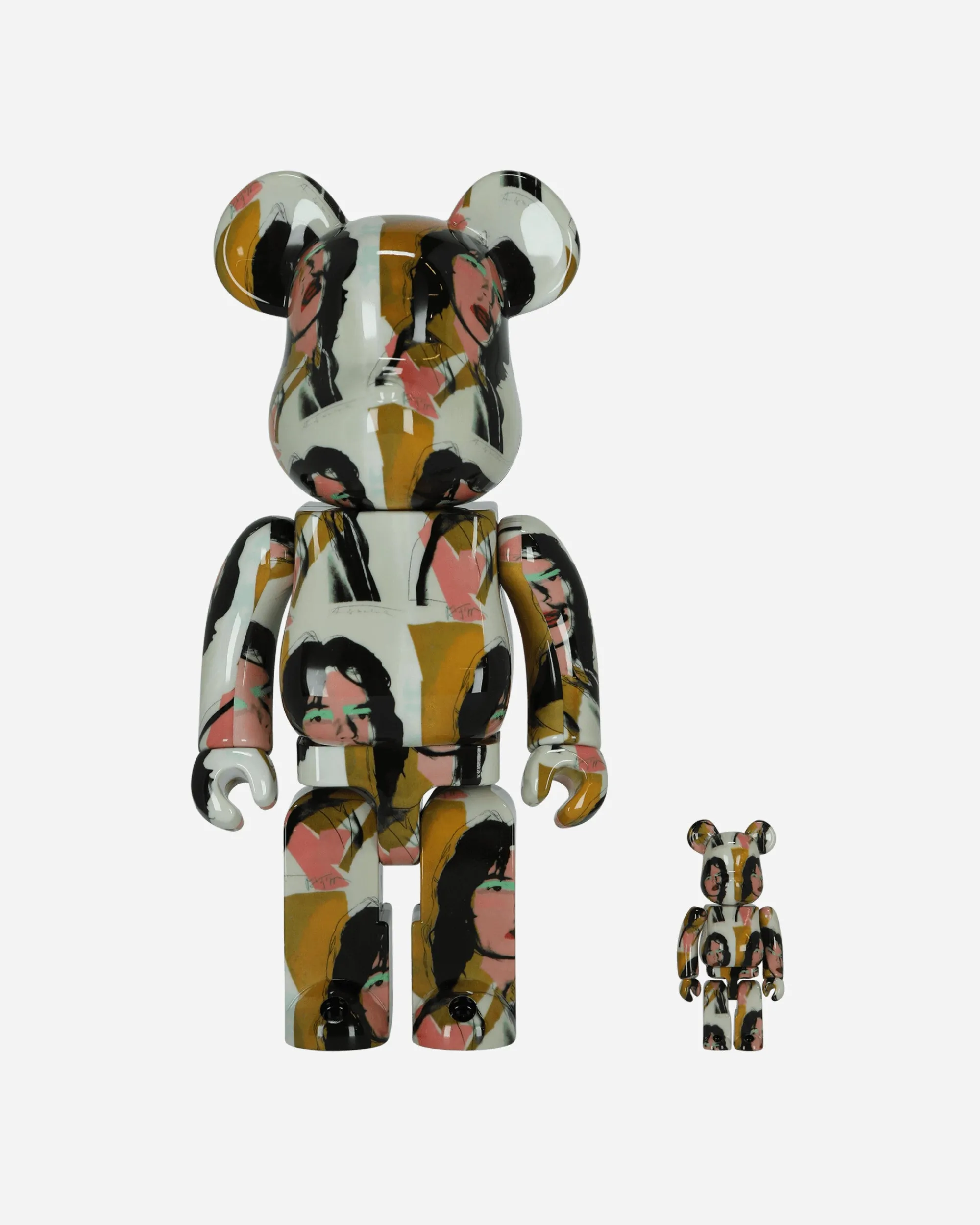 Medicom Home^100%+400% Andy Warhold Mick Jagger Multicolor Be@rbrick Multicolor