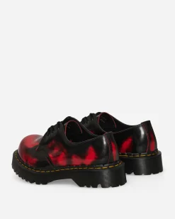 Dr. Martens Classic Shoes|Classic Shoes^1461 Bex Rub Off Lux Shoes Black / Red