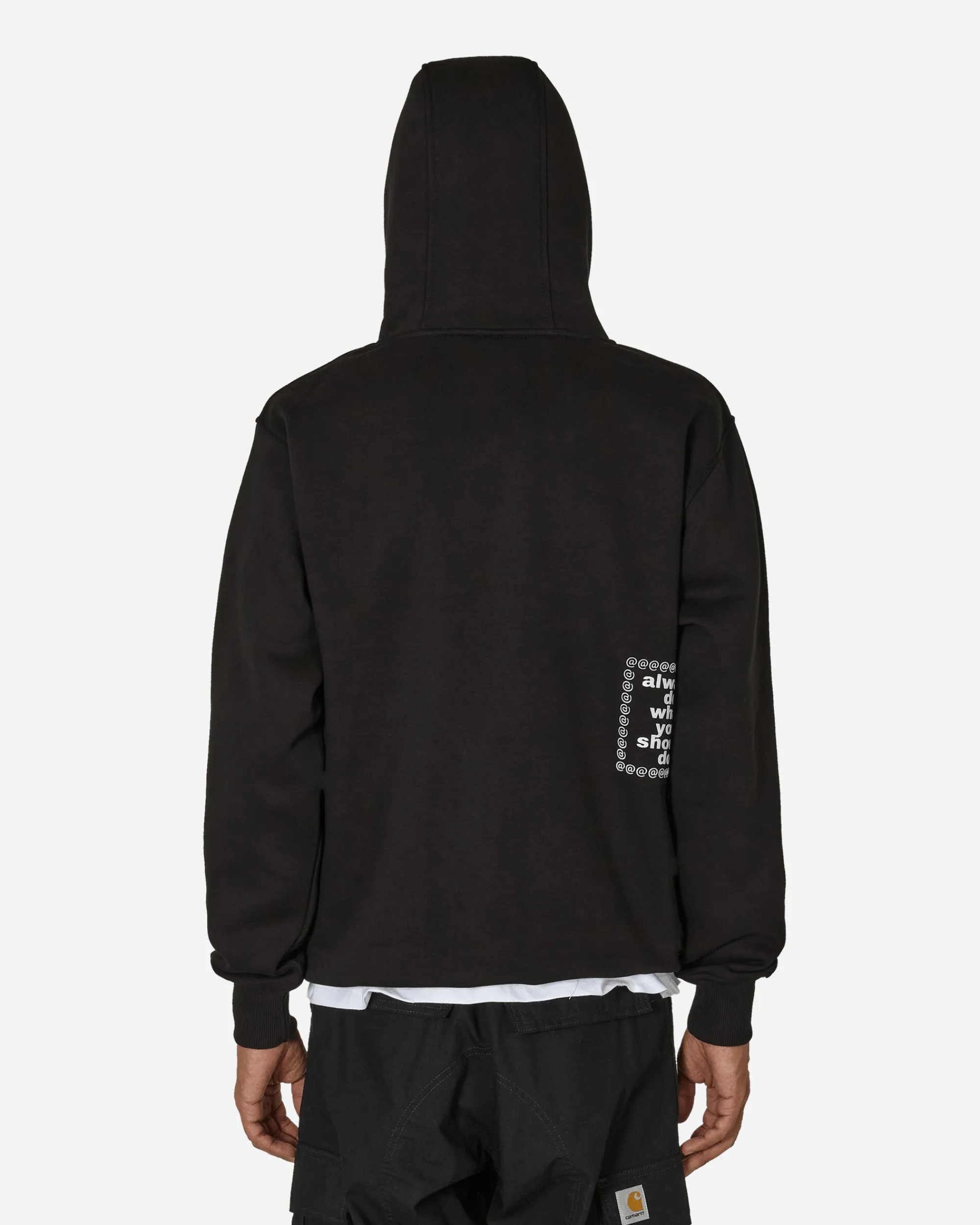 Always Do What You Should Do Sweatshirts^3116 Hoodie Black