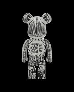 Medicom Home^1000% H.R. Giger Chrome Version Be@rbrick White