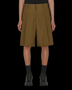 Moncler Genius Shorts^2 Moncler 1952 Cotton Poplin Shorts Green