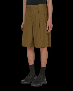 Moncler Genius Shorts^2 Moncler 1952 Cotton Poplin Shorts Green