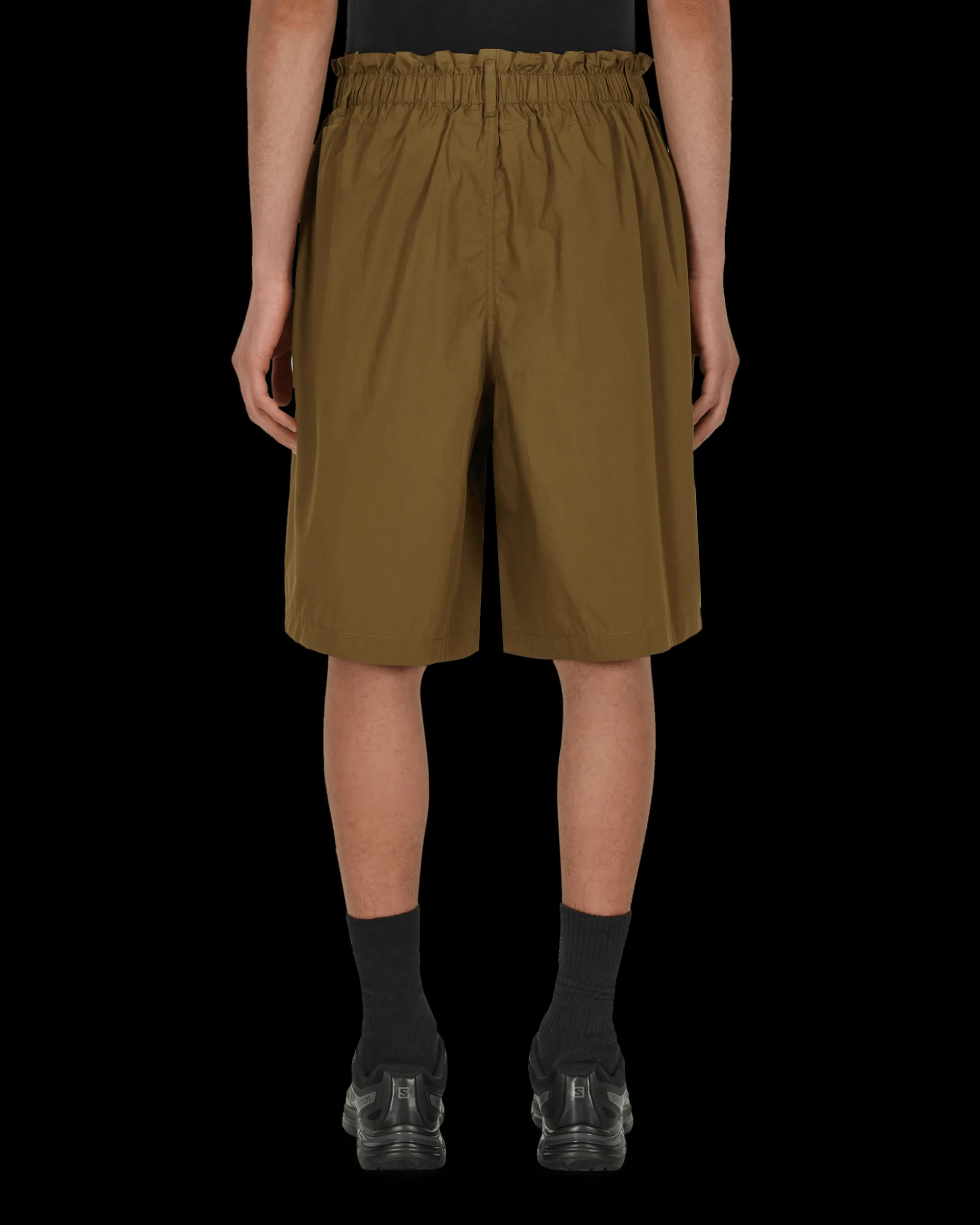Moncler Genius Shorts^2 Moncler 1952 Cotton Poplin Shorts Green
