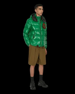 Moncler Genius Shorts^2 Moncler 1952 Cotton Poplin Shorts Green
