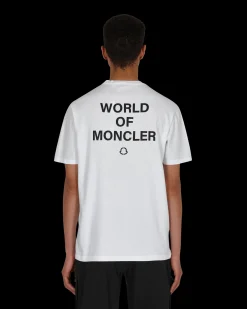 Moncler Genius T-Shirts^7 Moncler FRGMT Hiroshi Fujiwara World of Moncler T-Shirt White