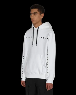 Moncler Genius Sweatshirts^7 Moncler FRGMT Hiroshi Fujiwara Printed Stars Hooded Sweatshirt White