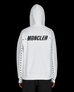 Moncler Genius Sweatshirts^7 Moncler FRGMT Hiroshi Fujiwara Printed Stars Hooded Sweatshirt White