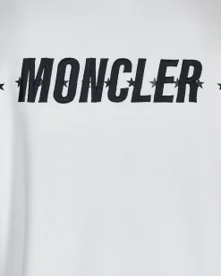 Moncler Genius Sweatshirts^7 Moncler FRGMT Hiroshi Fujiwara Printed Stars Hooded Sweatshirt White