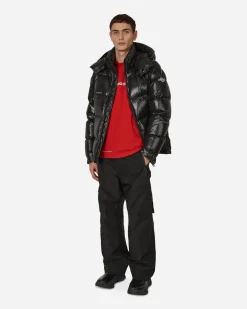 Moncler Genius T-Shirts^7 Moncler FRGMT Hiroshi Fujiwara Circus Motif T-Shirt Red