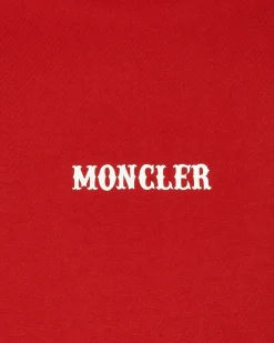Moncler Genius T-Shirts^7 Moncler FRGMT Hiroshi Fujiwara Circus Motif T-Shirt Red