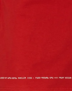 Moncler Genius T-Shirts^7 Moncler FRGMT Hiroshi Fujiwara Circus Motif T-Shirt Red