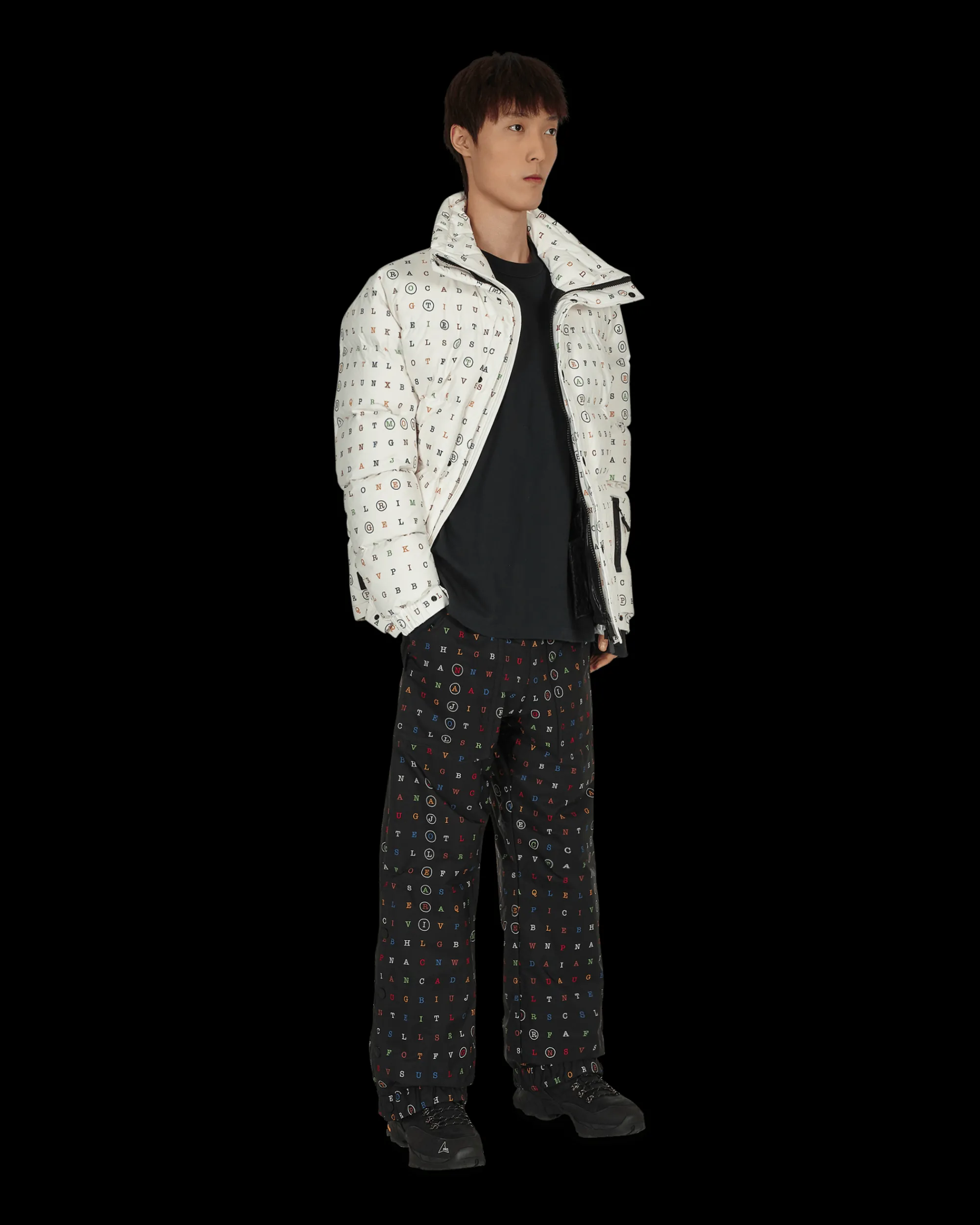 Moncler Grenoble Pants^3 Padded Pants Black