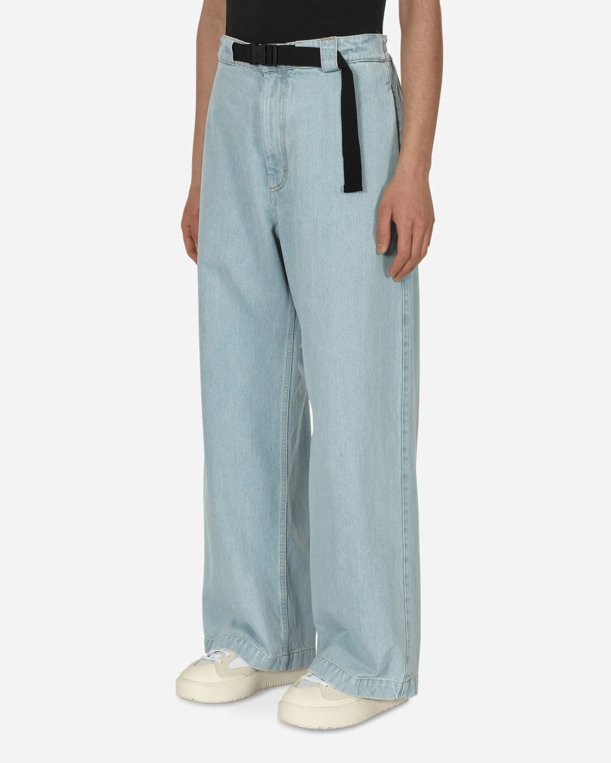 Moncler Genius Pants^1 Moncler JW Anderson Bleached Jeans Blue