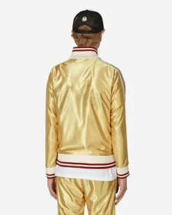 Moncler Genius Sweatshirts^8 Moncler Palm Angels Glossy Zip-Up Sweatshirt Yellow