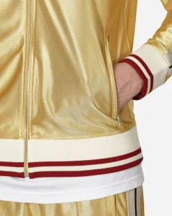 Moncler Genius Sweatshirts^8 Moncler Palm Angels Glossy Zip-Up Sweatshirt Yellow
