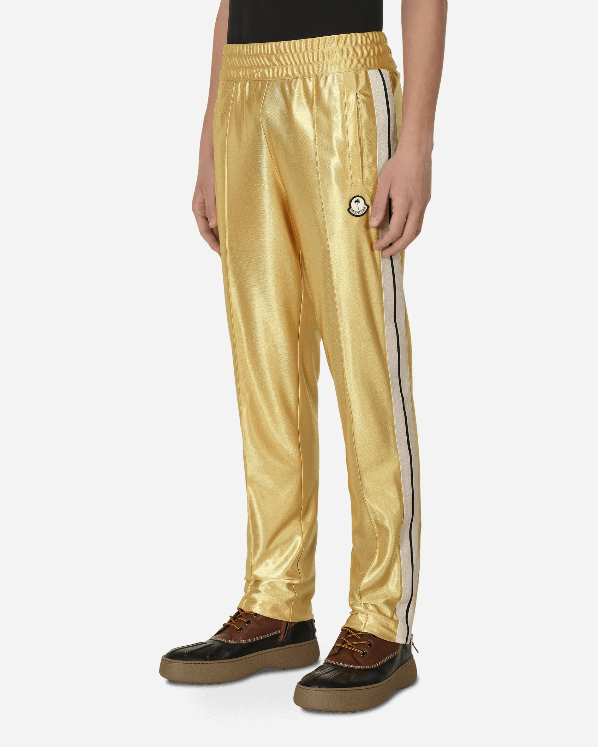 Moncler Genius Pants^8 Moncler Palm Angels Glossy Sweatpants Yellow