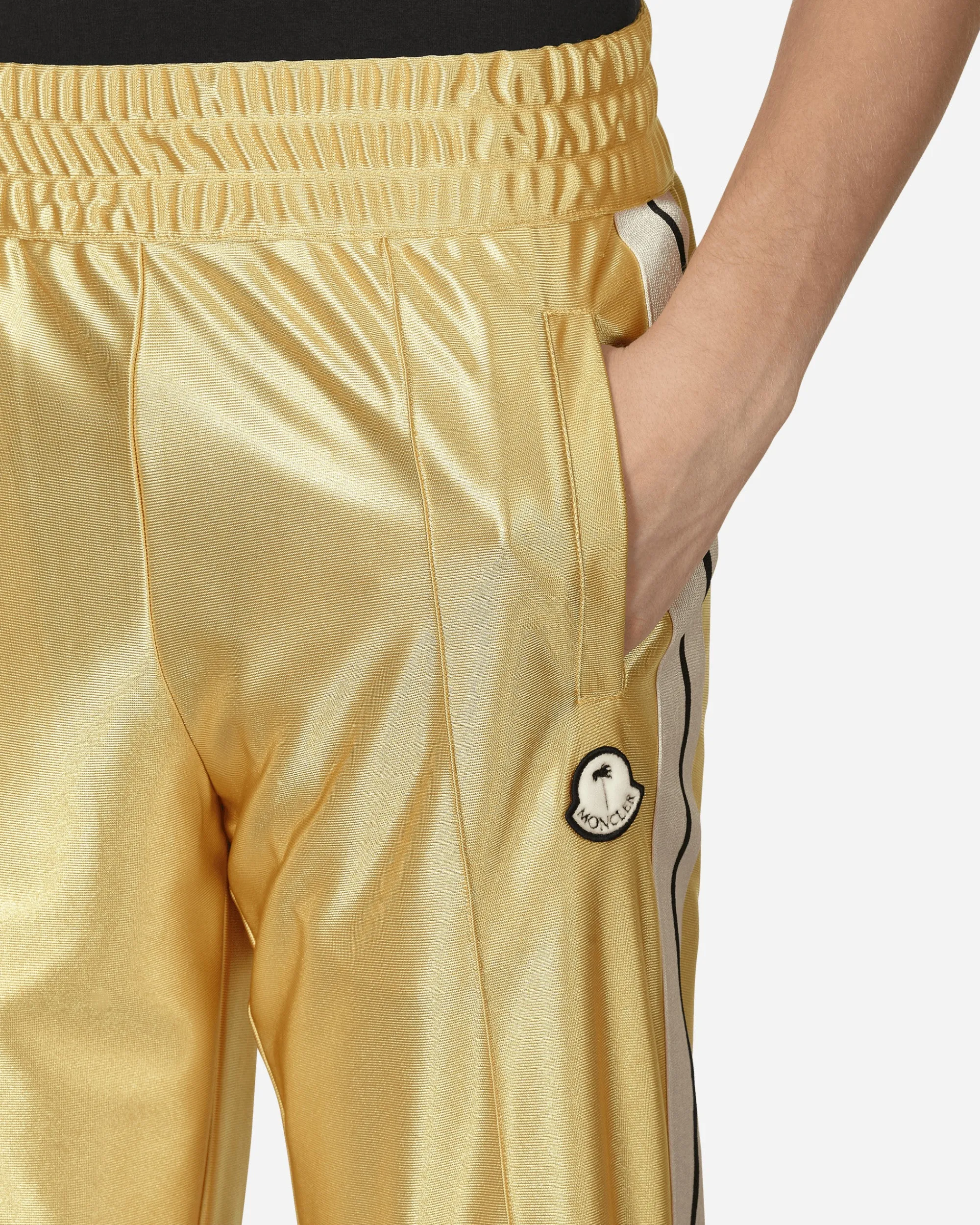 Moncler Genius Pants^8 Moncler Palm Angels Glossy Sweatpants Yellow