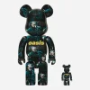 Medicom Home^100%+400% Oasis Knebworth 1996 - Liam Gallagher Be@rbrick Multicolor