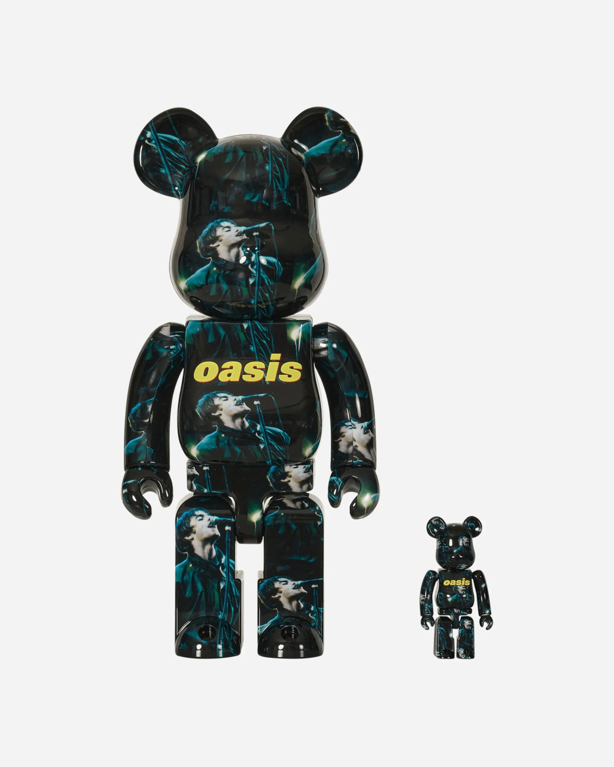 Medicom Home^100%+400% Oasis Knebworth 1996 - Liam Gallagher Be@rbrick Multicolor