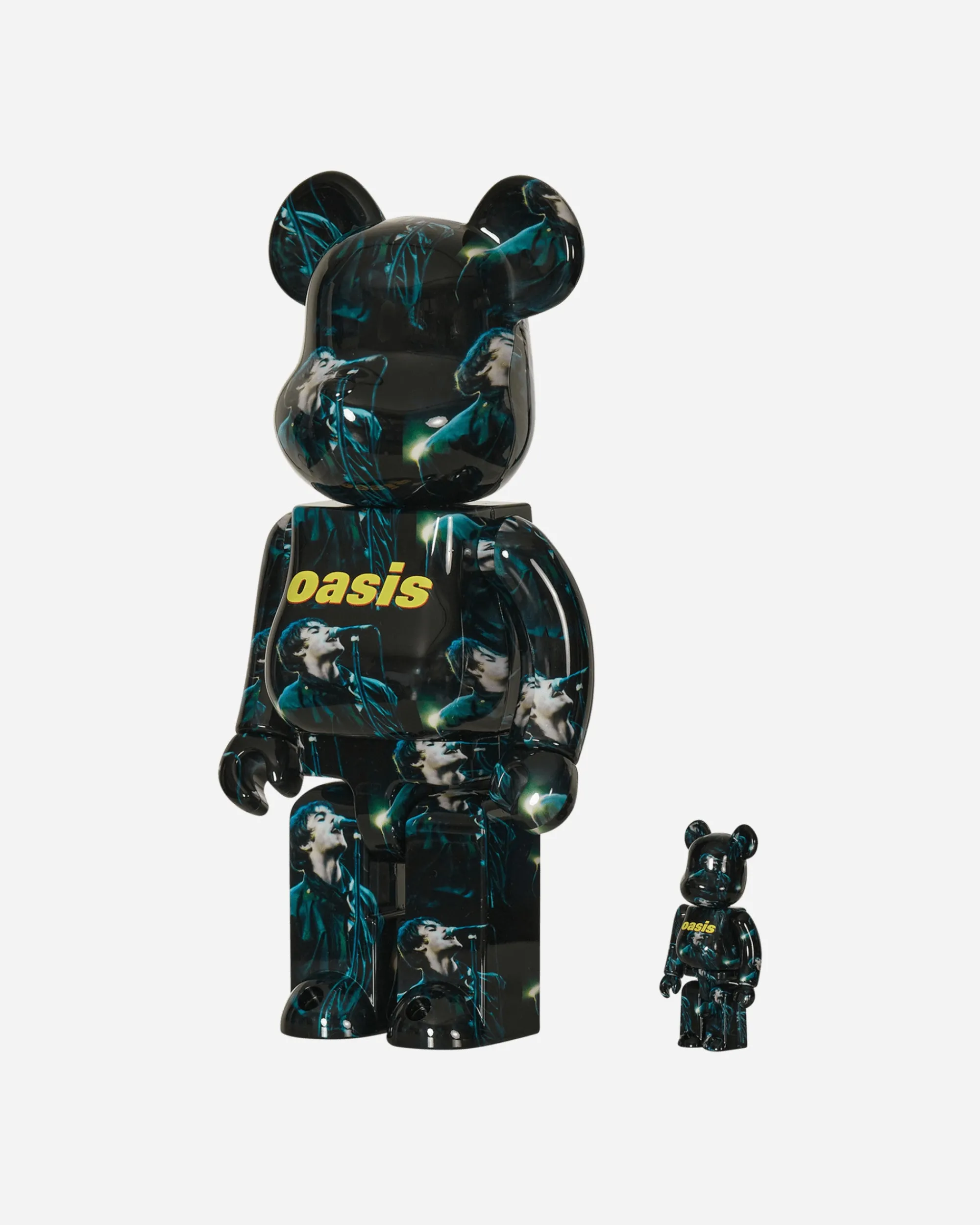 Medicom Home^100%+400% Oasis Knebworth 1996 - Liam Gallagher Be@rbrick Multicolor