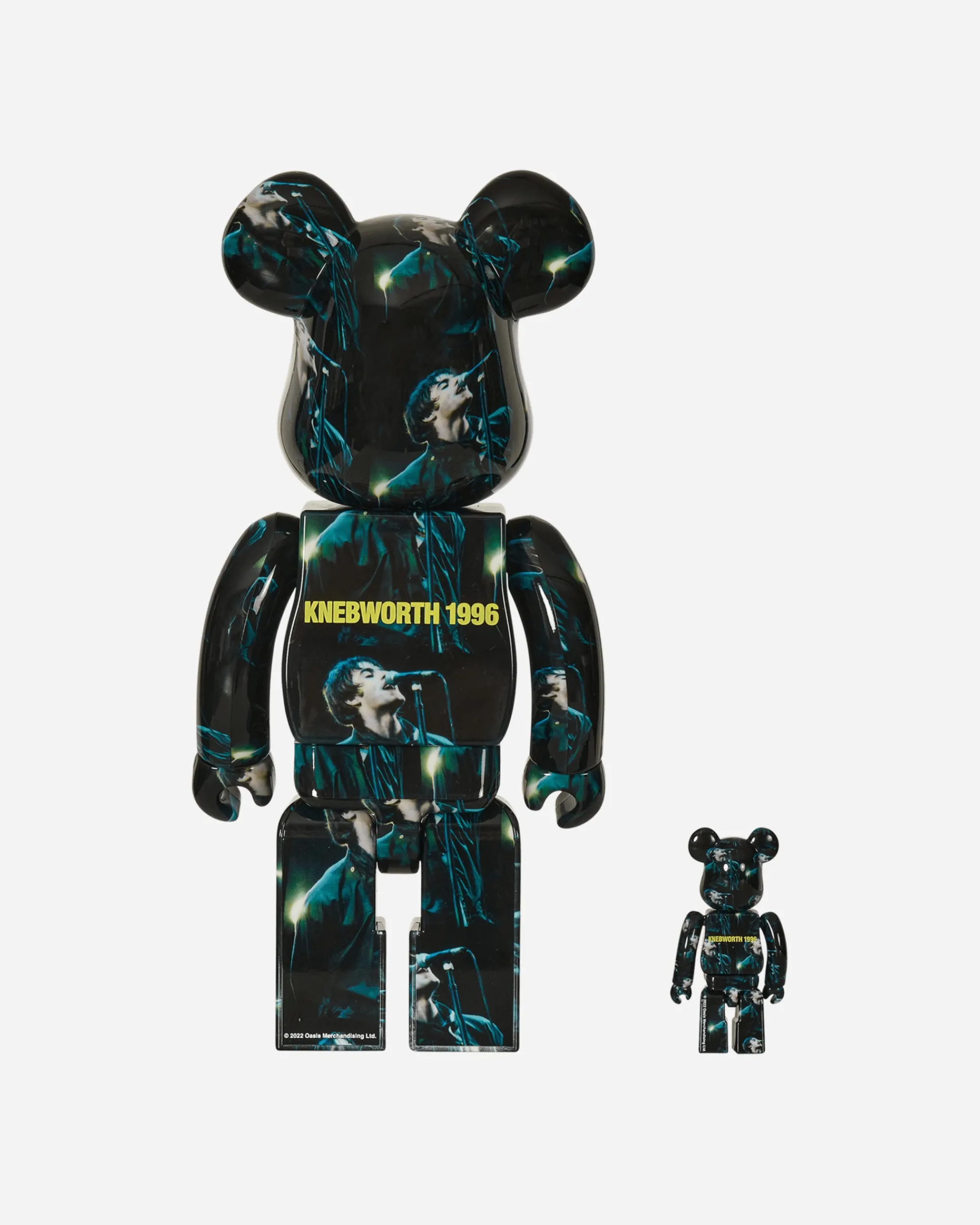 Medicom Home^100%+400% Oasis Knebworth 1996 - Liam Gallagher Be@rbrick Multicolor