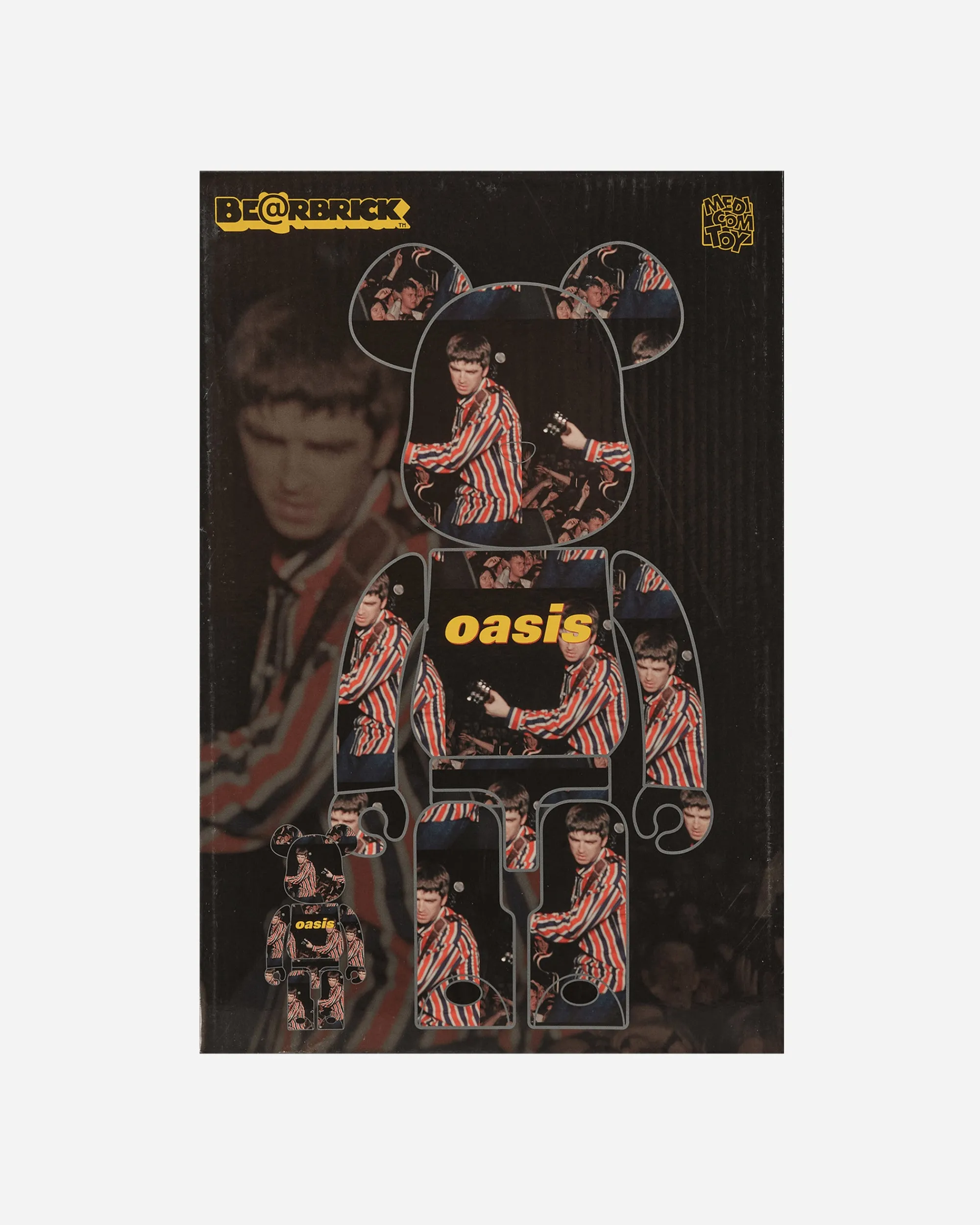 Medicom Home^100%+400% Oasis Knebworth 1996 - Noel Gallagher Be@rbrick Multicolor