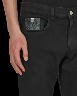 1017 ALYX 9SM Pants^6 Pocket Skinny Denim Pants Black