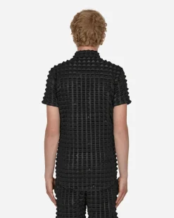 KANGHYUK Shirts^2.5 Pyramid Embossed Shirt Black