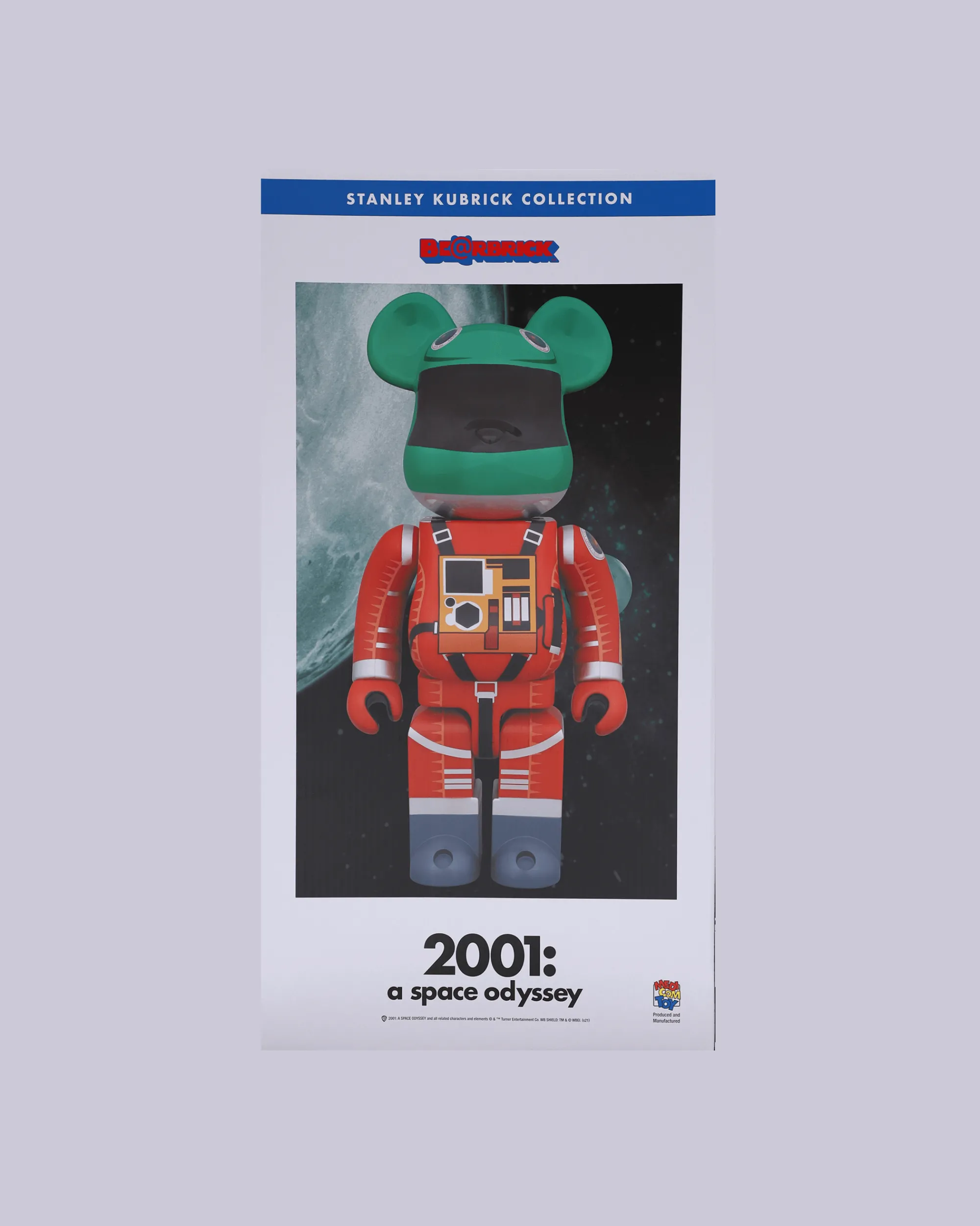 Medicom Home^1000% Space Suit Green Helmet & Orange Suit Version Be@rbrick Multicolor