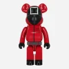 Medicom Home^1000% Squid Game Guard Square Be@rbrick Multicolor