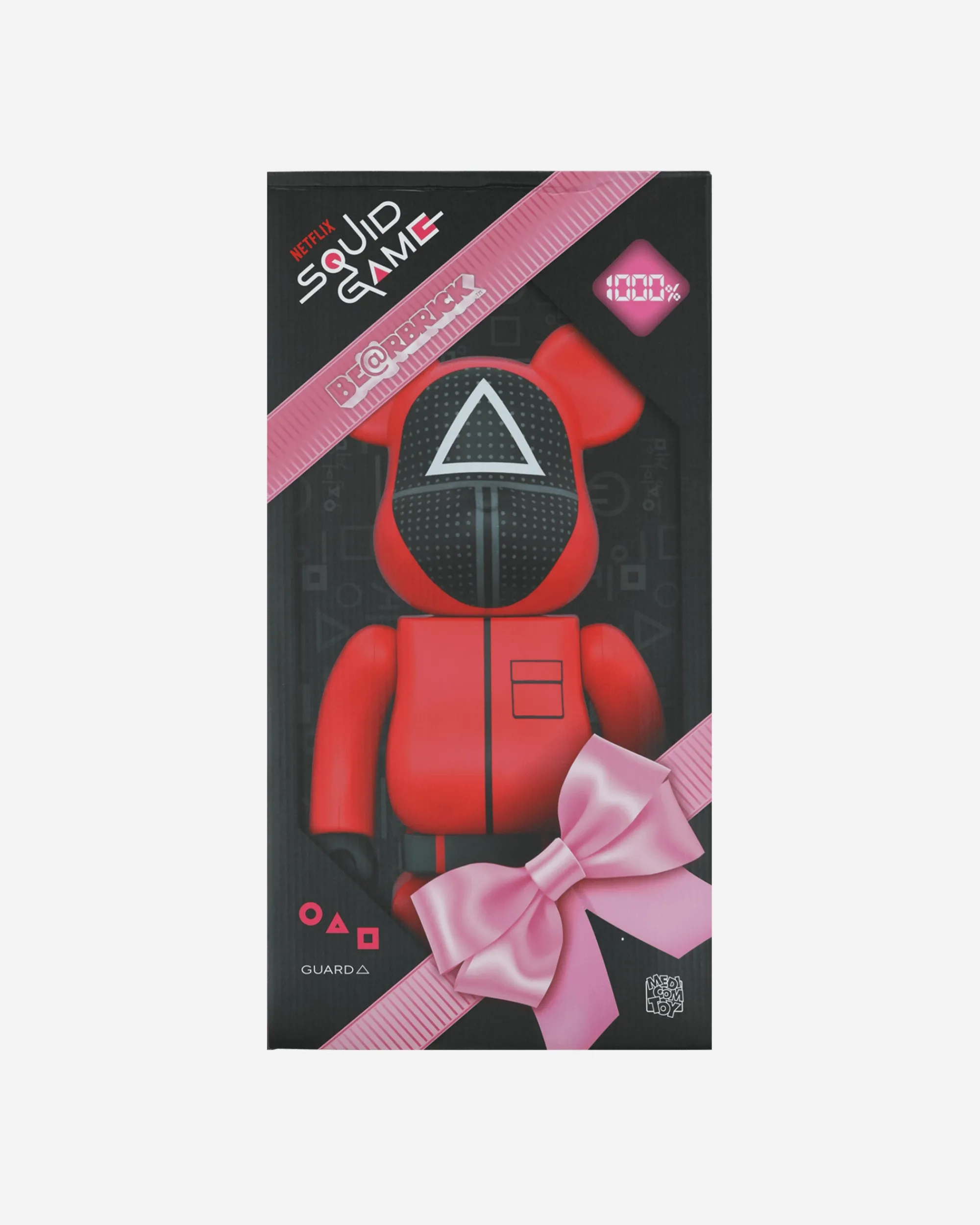 Medicom Home^1000% Squid Game Guard Triangle Be@rbrick Multicolor