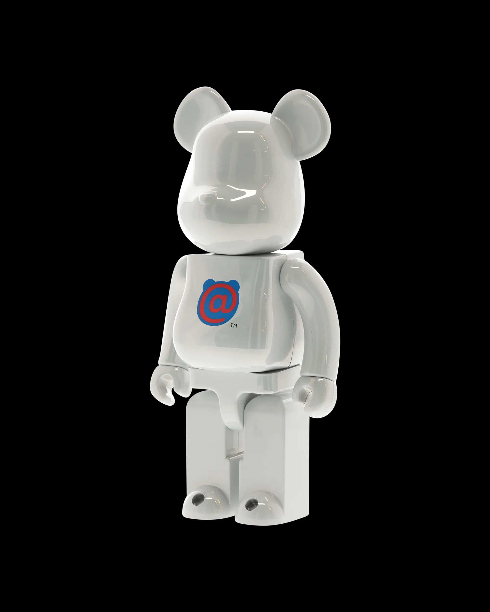 Medicom Home^400% 1st Model White Chrome Be@rbrick Multicolor