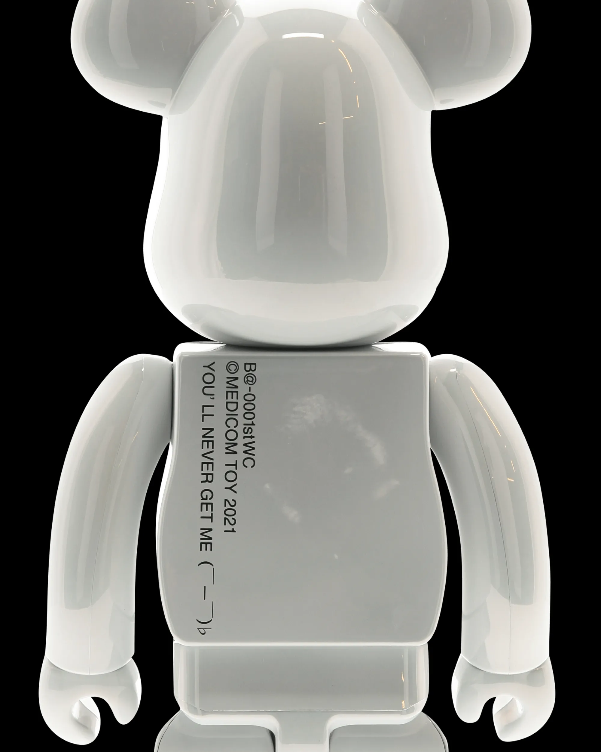 Medicom Home^400% 1st Model White Chrome Be@rbrick Multicolor