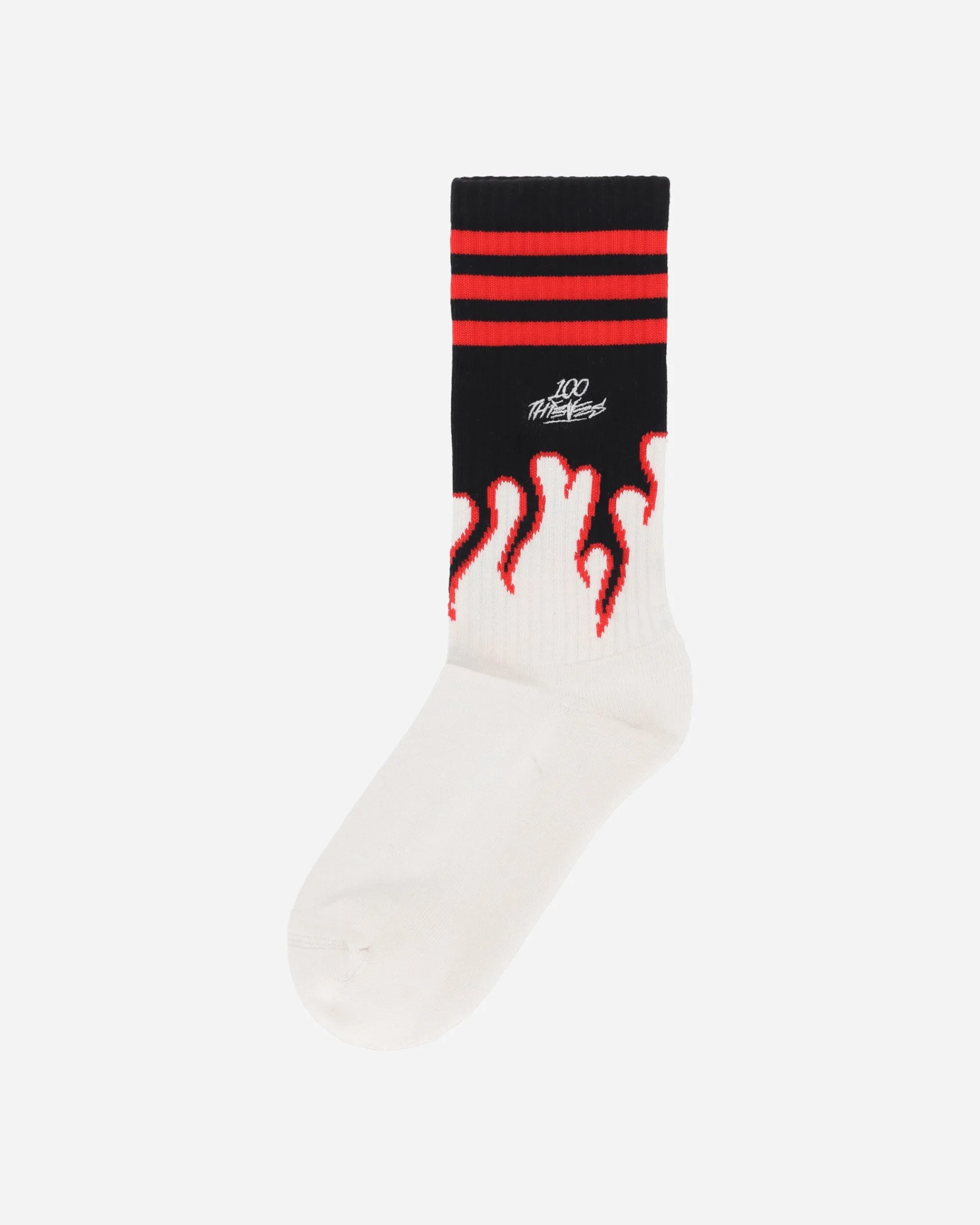 adidas Underwear^100 Thieves Socks Cream White / Red