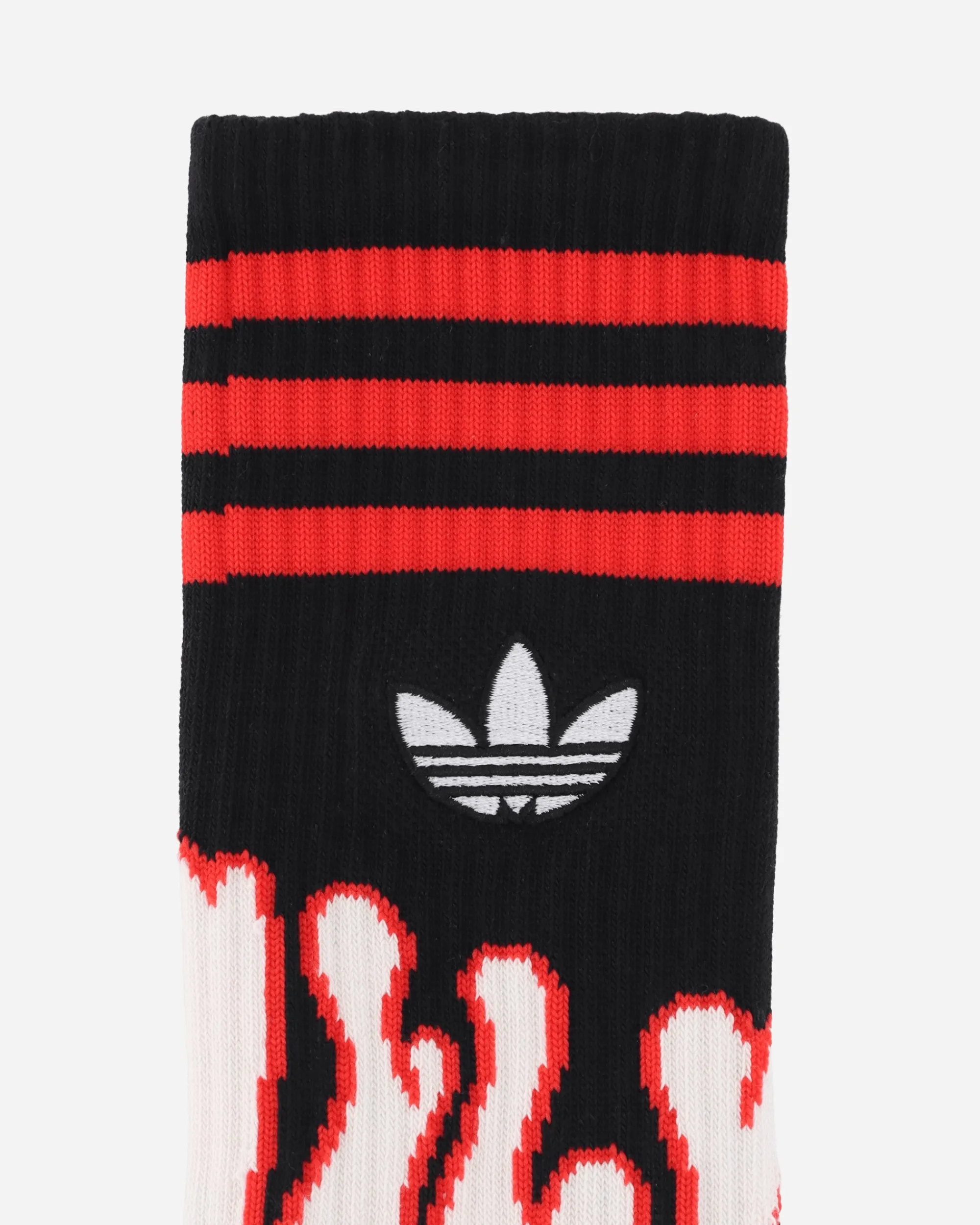 adidas Underwear^100 Thieves Socks Cream White / Red