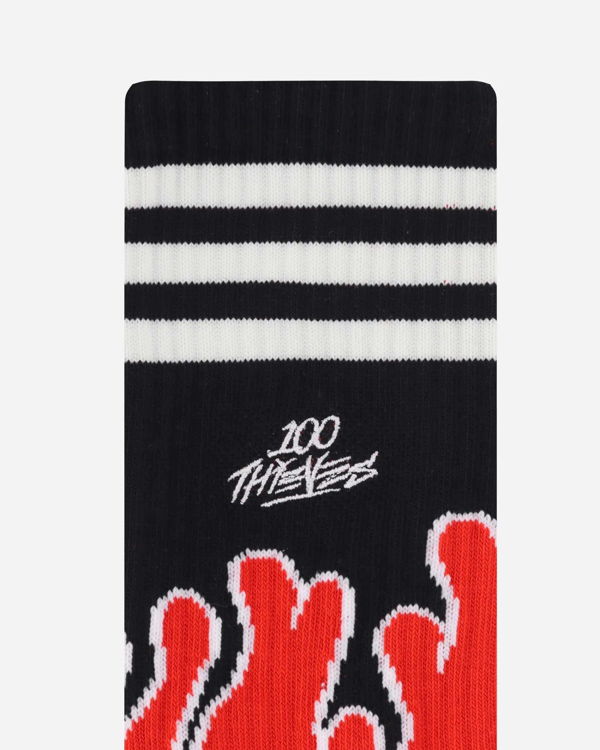 adidas Underwear^100 Thieves Socks Cream White / Red