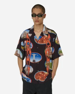 Pleasures Shirts^7 Wonder Camp Shirt Black