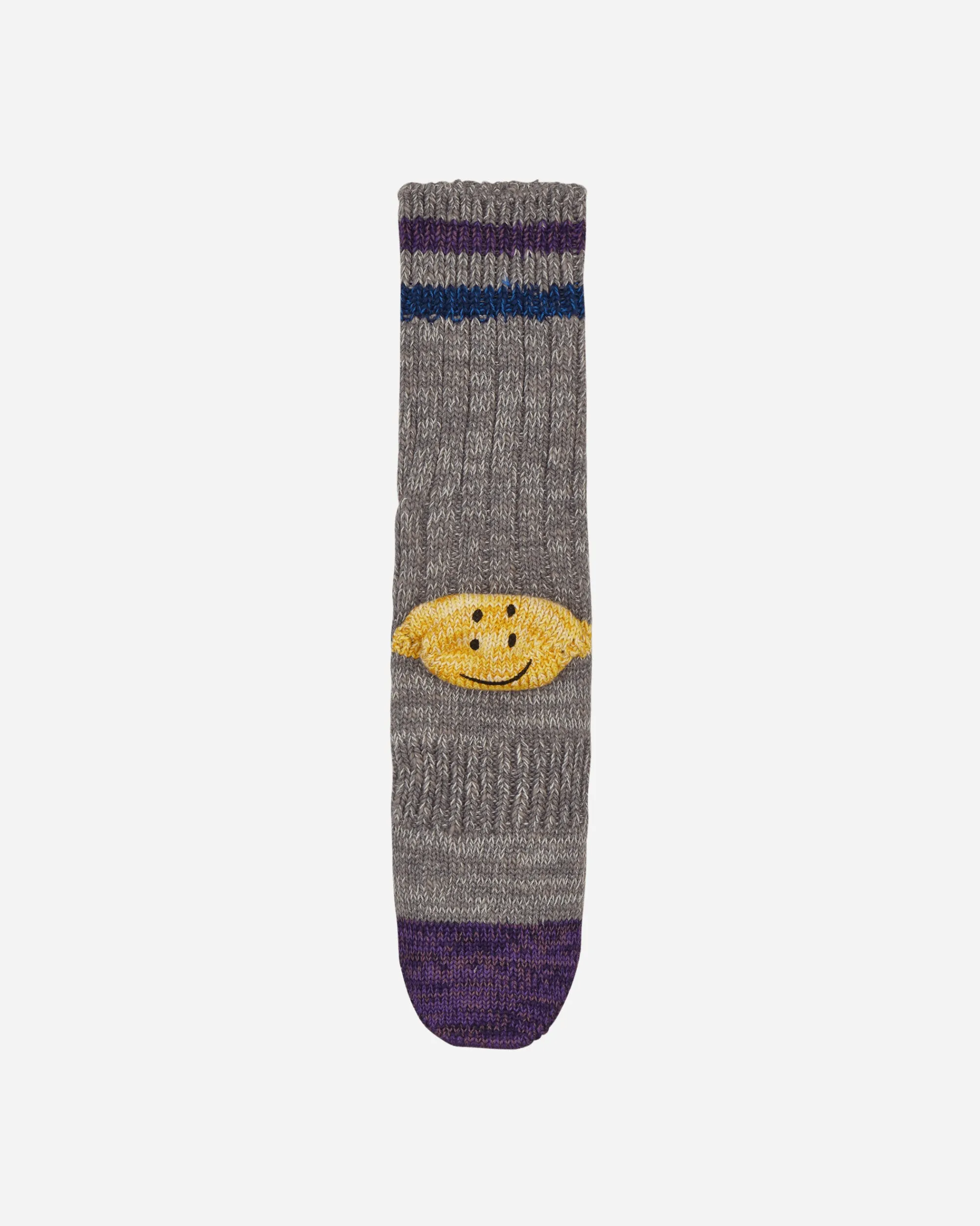 KAPITAL Underwear^60 Yarns Grandrelle Ivy Rainbowy Happy Heel-Hold Socks Grey