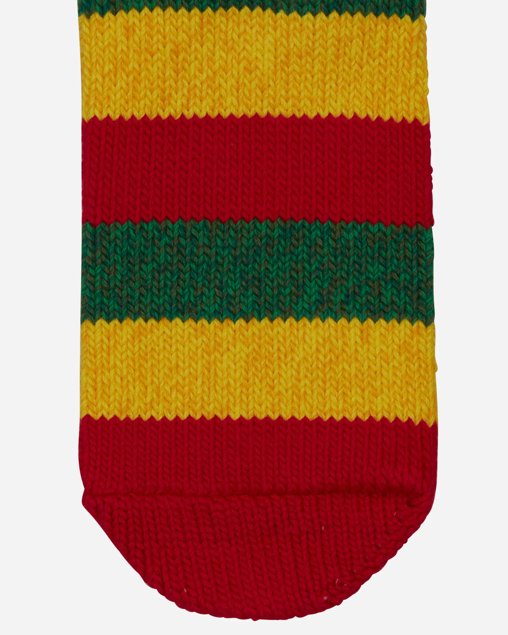 KAPITAL Underwear^56 Yarns Rasta Rainbowy Happy Heel Socks Red / Yellow / Green