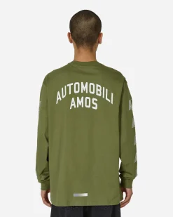 Automobili Amos T-Shirts^AA Logo Longsleeve T-Shirt Army Green