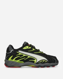 Puma Sneakers·Low|Sneakers^A$AP Rocky Inhale Distressed Neoprene Sneakers Black / Warm White / Lime