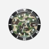 A Bathing Ape Home^ABC Camo Bapex Wall Clock Green