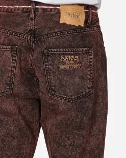 Aries Pants^Acid Wash Lily Jeans Red