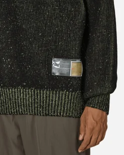 GR10K Knitwear^Aimless Aramidic High Neck Sweater Black