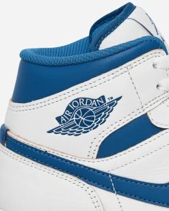 Nike Jordan Sneakers·Mid|Sneakers^Air Jordan 1 Mid SE Sneakers White / Industrial Blue